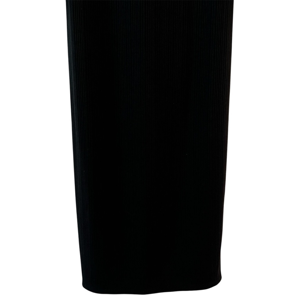 NWT Reformation Nessa Ribbed Midi Dress Black Long Sleeve Twist Back S - Picture 10 of 16